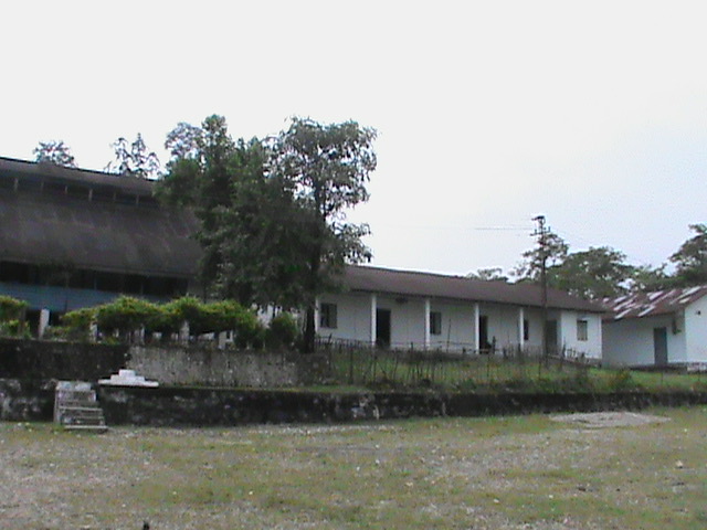 School campus building view